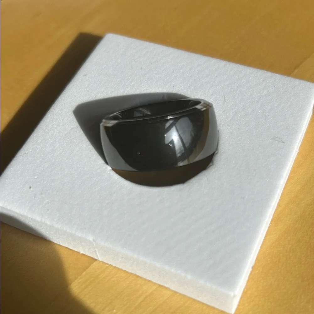 Elegant Silver Smart Ring